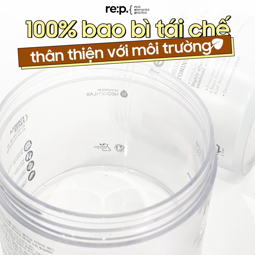 Mặt Nạ REP Mặt Nạ Đất Sét Hữu Cơ Hoa Cúc Giảm Sưng Mụn RE:P BIO FRESH MASK WITH REAL CALMING HERB 130G [NHẬP KHẨU]