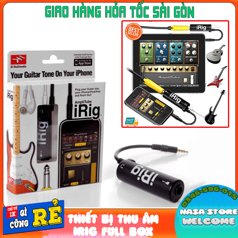 [ IRIG FULLBOX ] - Thiết bị thu âm cho điện thoại IOS và Android máy tính bảng ..chuyên nghiệp