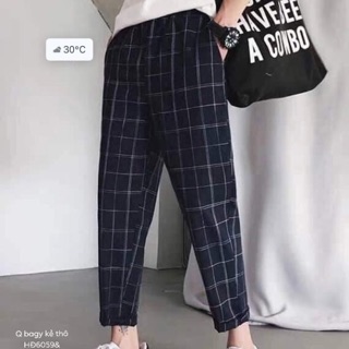 Quần baggy kẻ ô vuông - HĐ