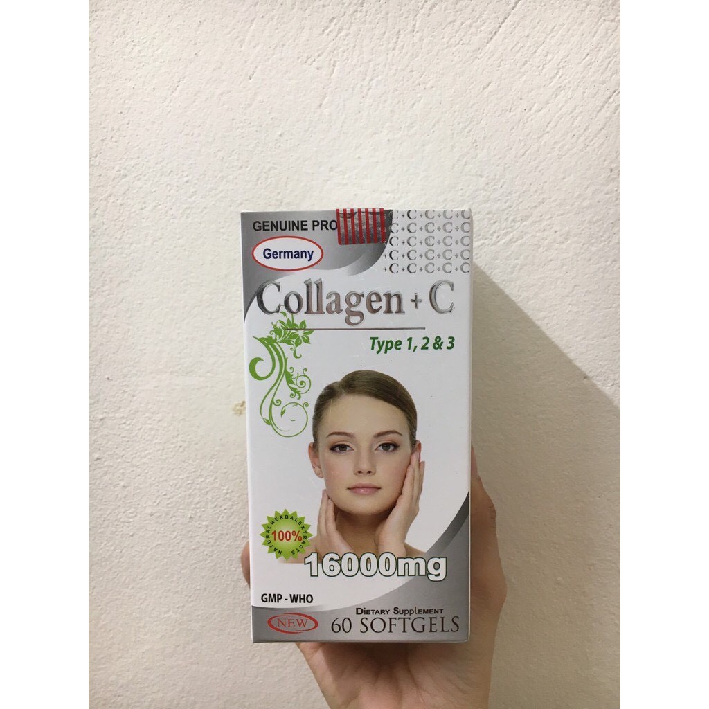 Collagen C 16000mg đẹp da, chống lão hóa, mờ thâm, trắng da Hộp 60 viên | BigBuy360 - bigbuy360.vn