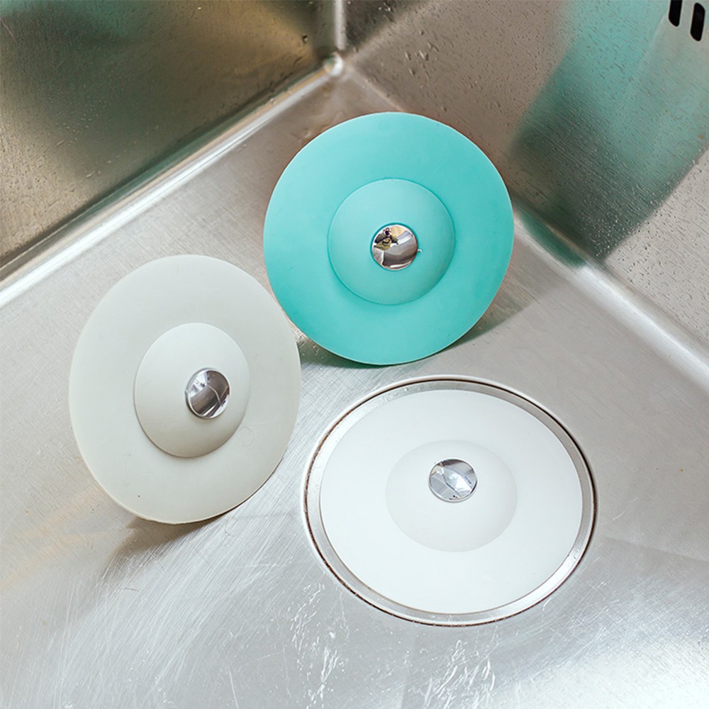Nắp Chặn Lọc Rác Bồn Rửa Bát BẬT MỞ - Nắp Đậy Silicon Chặn Lông Tóc Bồn Tắm, Rửa Mặt - Ngăn Mùi Nắp Cống 88051