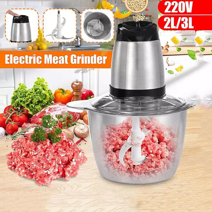 Máy xay thịt cá inox 304 cao cấp, xay thực phẩm - 600W siêu khỏe Chính Hãng Sokany