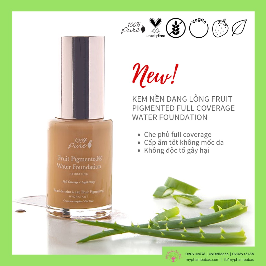 KEM NỀN DẠNG NƯỚC FRUIT PIGMENTED WATER PIGMENTED WATER FOUNDATION 30ML CHÍNH HÃNG - 10380