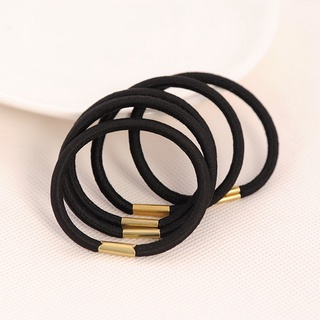 10 sỉ 10 Dây cột tóc đen đơn giản cần thiết