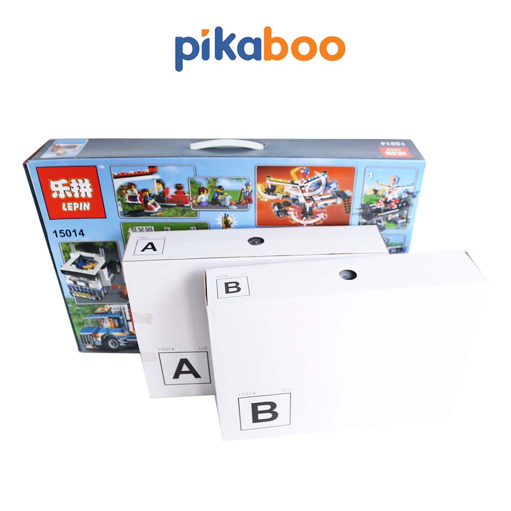 Đồ chơi lắp ráp Pikaboo cao cấp cỡ to tặng rubik 4x4 thiết kế từ nhựa ABS cao cấp an toan cho trẻ em