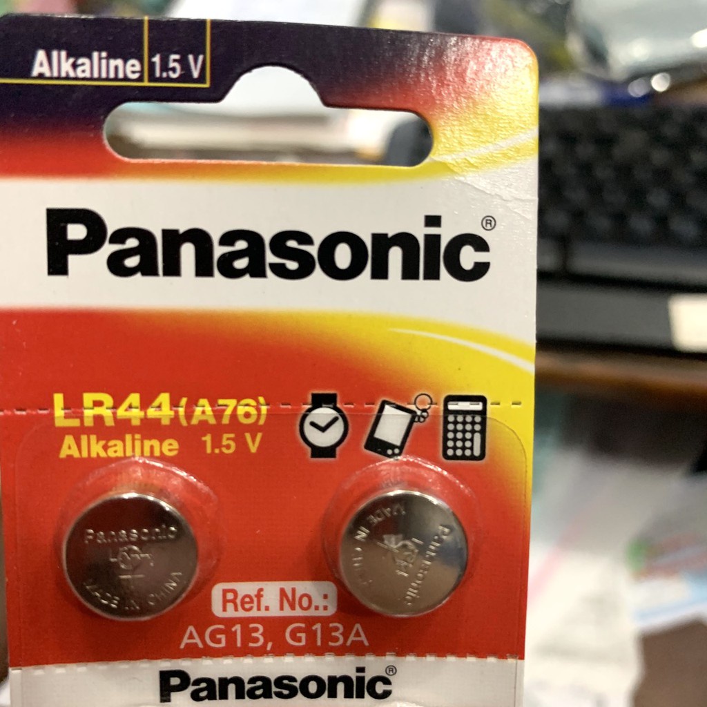 Pin LR44, AG13, A76 Panasonic chính hãng vỉ 10 viên