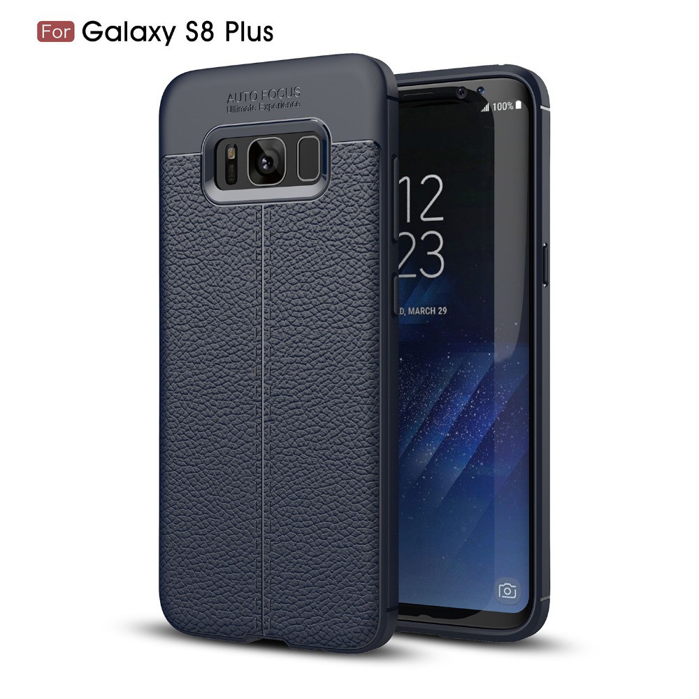 Ốp Lưng Samsung S8 Plus dẻo vân da chống sốc