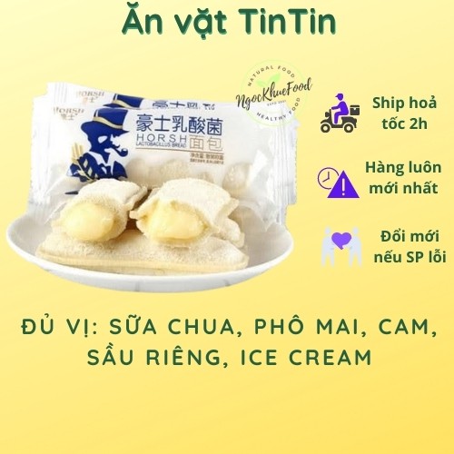 [Mã 12FMCGSALE1 giảm 10% đơn 250K] Combo 0.5kg bánh sữa chua Horsh Ông già Đài Loan Date mới