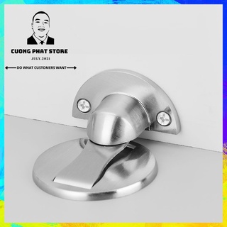 Chốt chặn cửa chống va đập thông minh, nam châm hít miếng chặn cửa inox