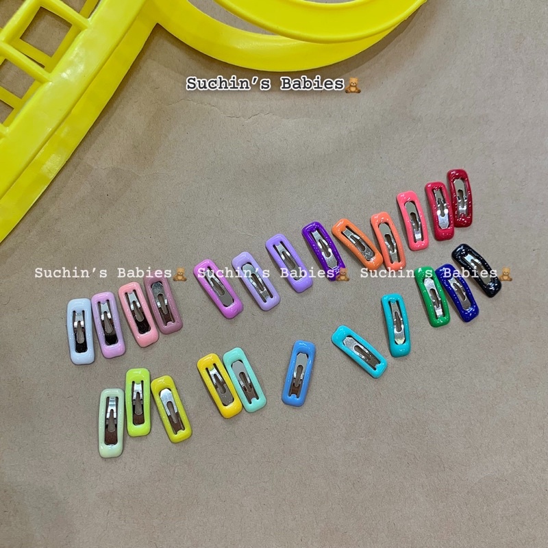 Kẹp tóc mini sắc màu 2cm -3cm cho bé gái Suchin