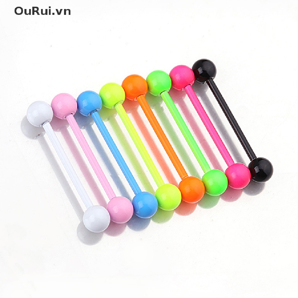 Set 8 khuyên lưỡi bằng thép không gỉ chất lượng cao