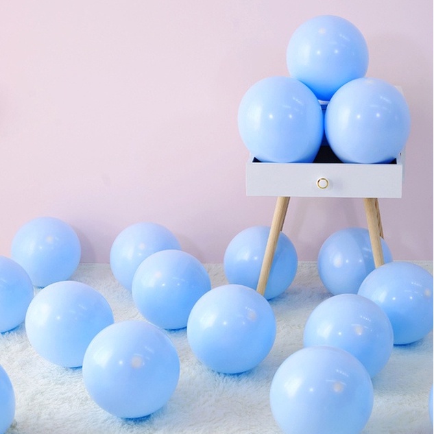 Bong Bóng latex Dày Màu macaron 1 10 inch Bán Sỉ Trang Trí Tiệc Cưới Sinh Nhật