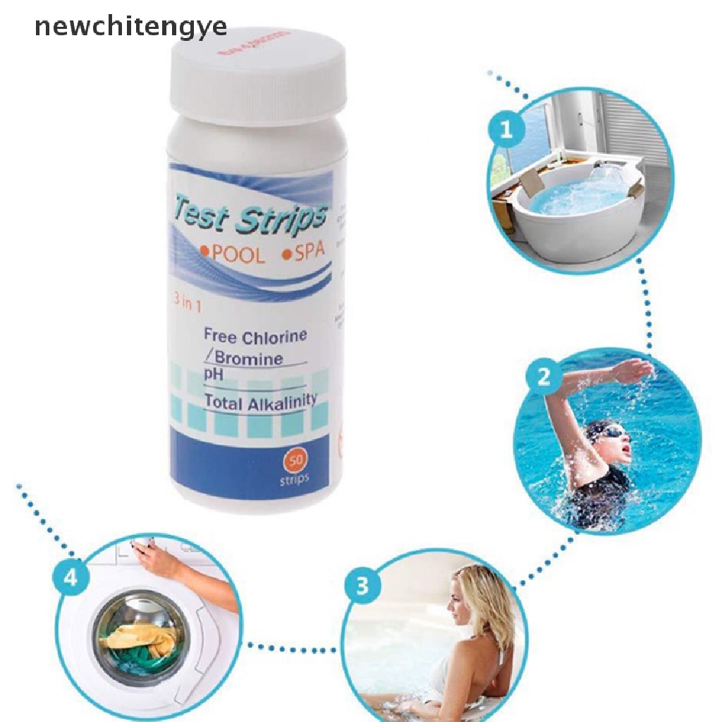 Set 50 Giấy Kiểm Tra Độ PH Nước Nóng / Bể bơi Tiện Dụng