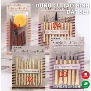 Bộ dụng cụ tạo hình đất sét mont marte