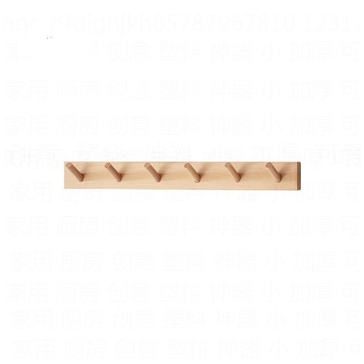 Móc treo quần áo gỗ gắn tường,thanh treo đồ đa năng decor trang trí