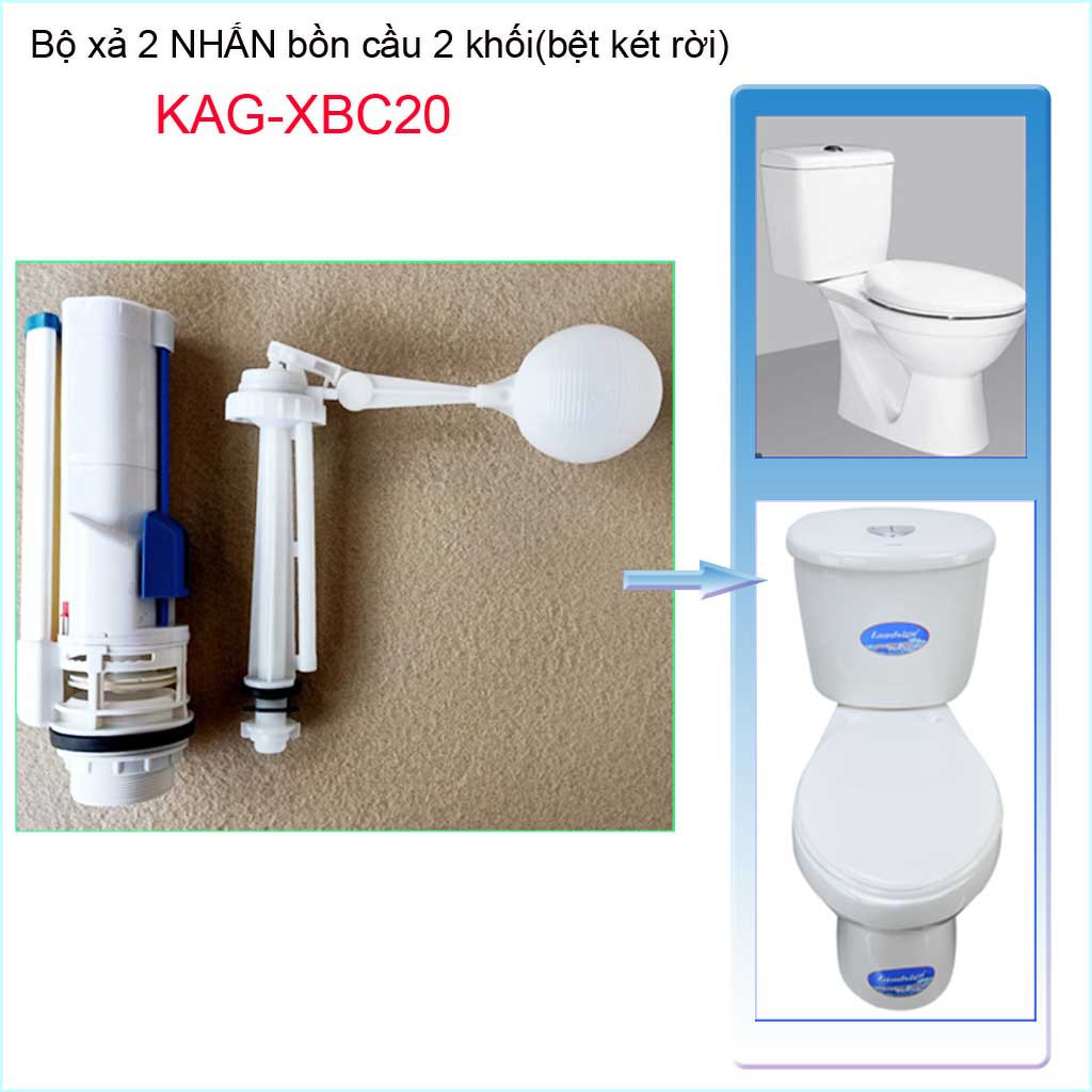 Bộ xả bồn cầu 2 nút nhấn KAG-XBC20