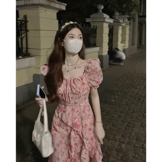 ĐẦM MAXI HOA CỔ U XẺ BÈO (KÈM VIDEO HÌNH THẬT)