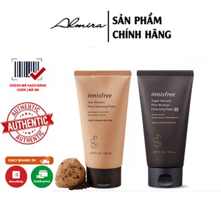 Sữa Rửa Mặt Innisfree Tro Núi Lửa Jeju Volcanic Pore Cleansing Foam EX