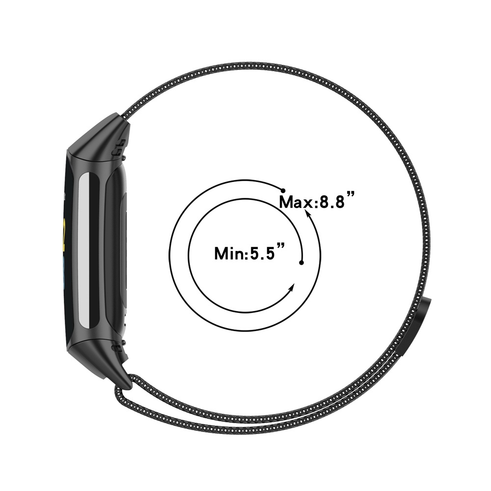 Dây Đeo Inox Cho Đồng Hồ Thông Minh fitbit charge 6 5