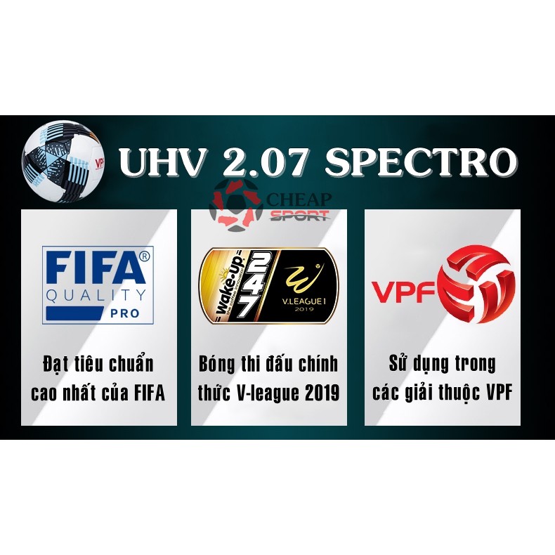 Quả Bóng Đá Spectro UHV 2.07 Thi Đấu V League 2019 Chính Hãng Động Lực CHÍNH HÃNG