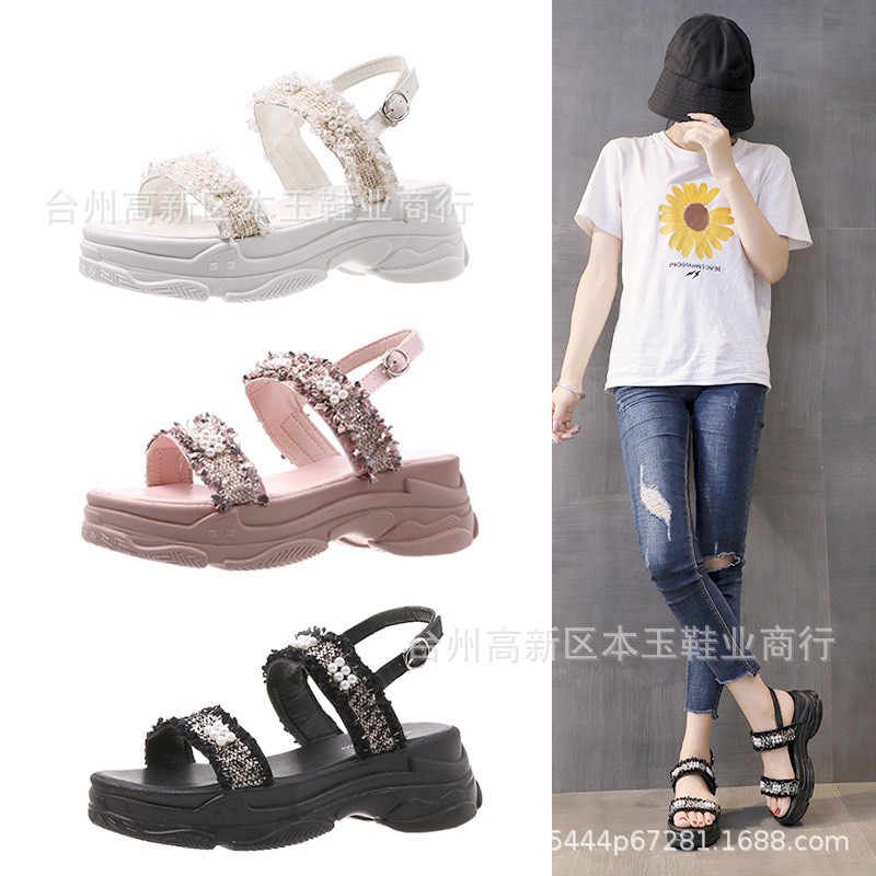 (S125) Sandal nữ đế bánh mì 5 phân quai dạ ngọc (Mã 168)