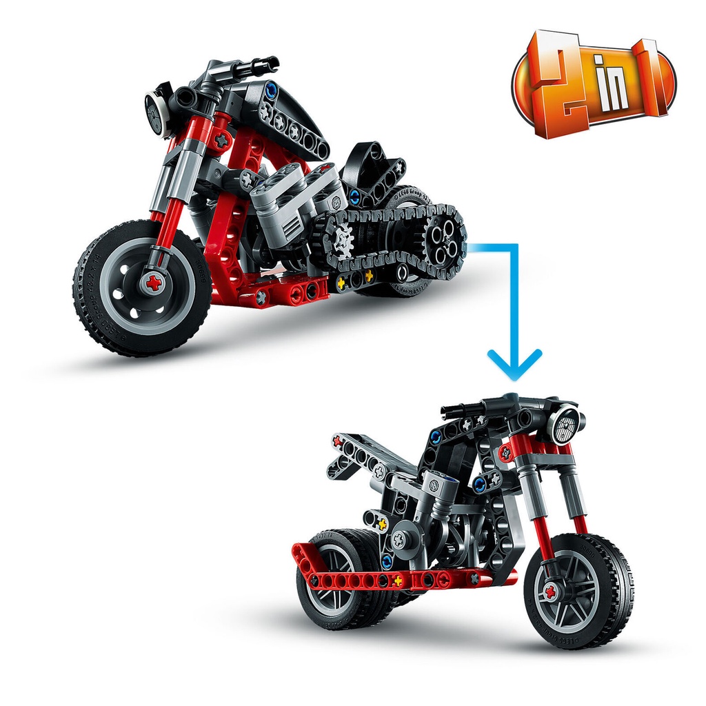 Bộ lắp ráp Xe Mô Tô Độ - LEGO Technic 42132