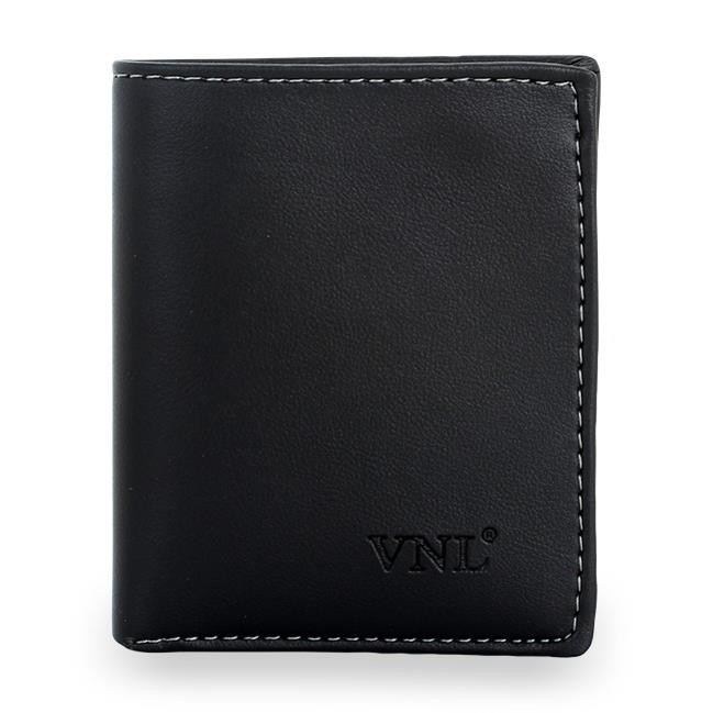 Ví nam da thật VNL DB10CM10DD - đen