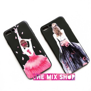 Ốp dẻo Cô Gái iPhone 6/6 Plus/ 7 Plus (Ốp lưng iphone, ốp in hình cô gái, themixshop)