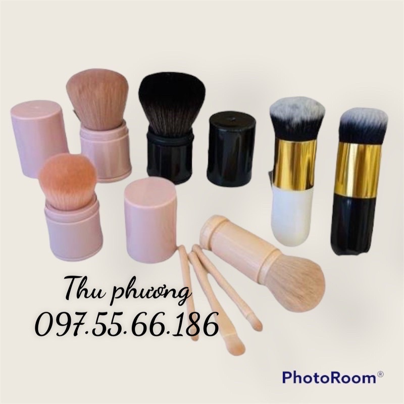 Bộ Cọ trang điểm phấn nền - phấn nước - kem cc - bb che khuyết điểm nhỏ gọn tiện lợi