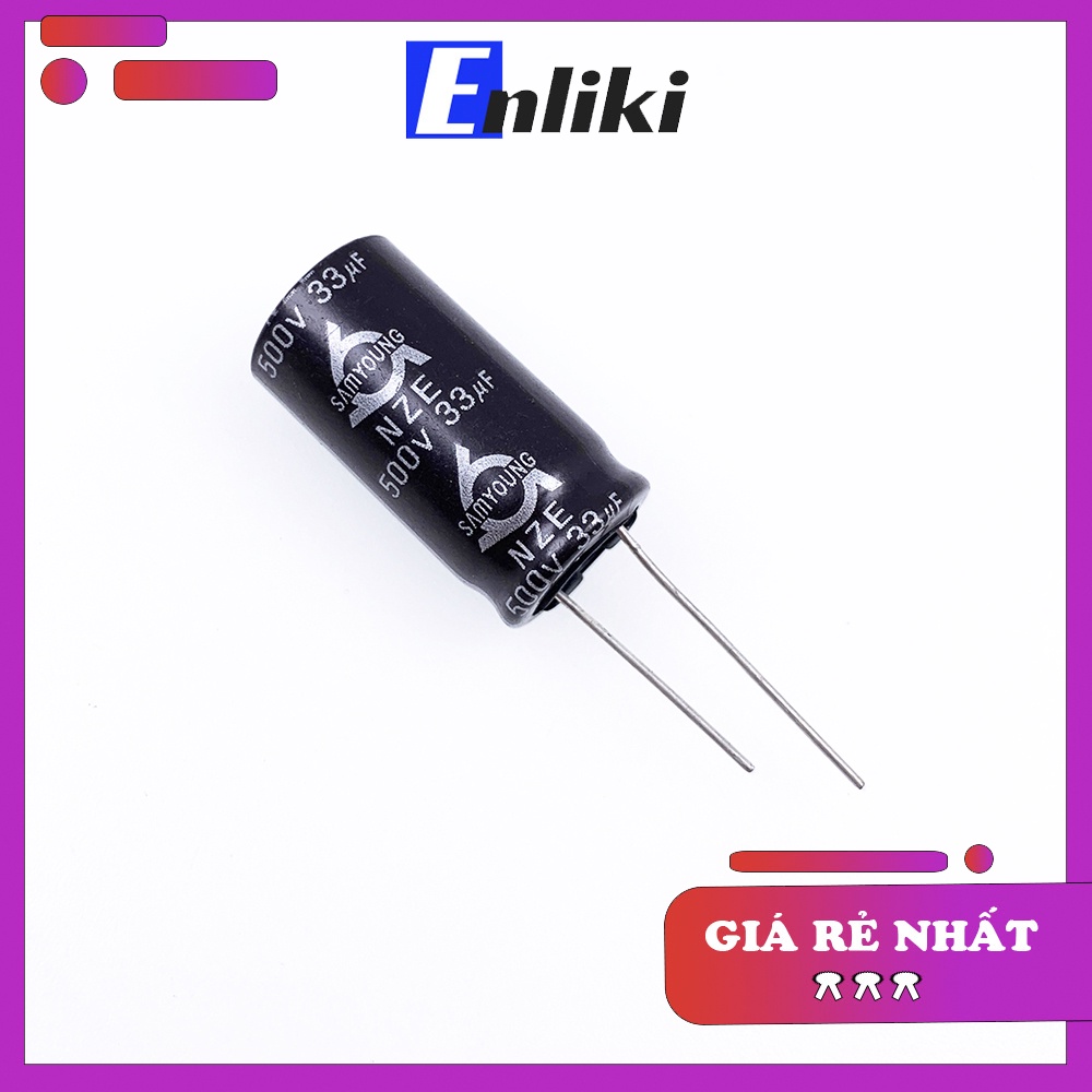 Tụ Hóa 33uF 500V SAMYOUNG (16x30mm)