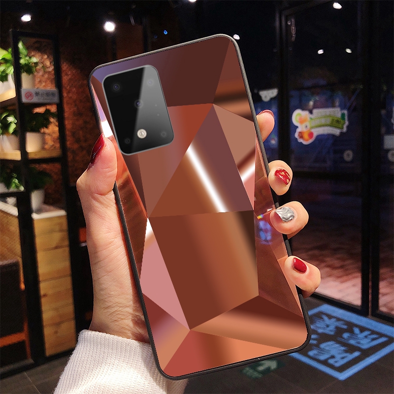 Ốp lưng bề mặt kim cương 3D sang trọng cho Samsung Galaxy A51 A71 S20 Ultra S20+