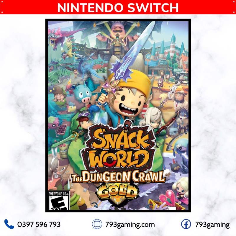 Nintendo Switch Game | Thẻ trò chơi Snack World - The Dungeon Crawl