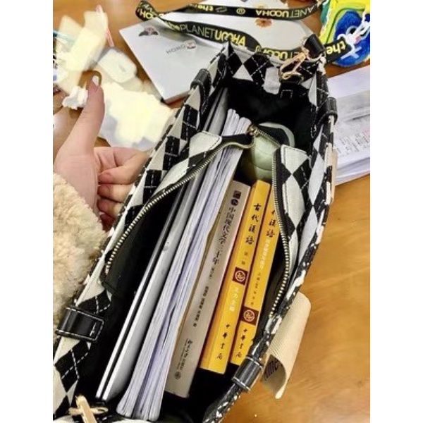 Túi xách nữ thời trang công sở size đại đựng laptop kèm dây đeo chéo_ Túi tote đeo vai size to dành cho nữ