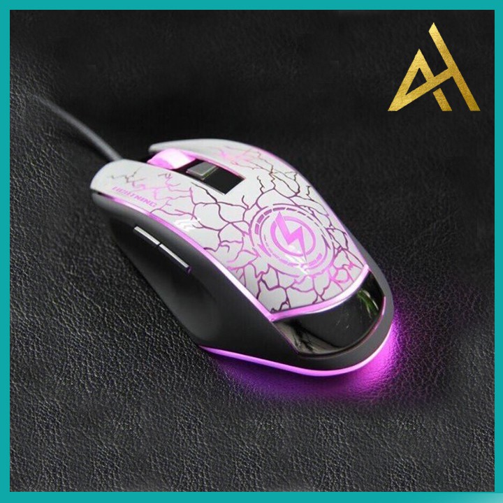 Chuột Máy Vi Tính Laptop Mouse Chơi Game LIGHTNING BATMAN Đèn LED 7 Màu RGB - Chuột Gaming Có Dây Chuyên Game