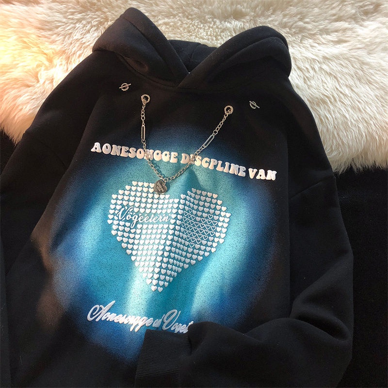 Áo khoác hoodie tay dài oversize phong cách Hàn Quốc mới 2021
 | BigBuy360 - bigbuy360.vn