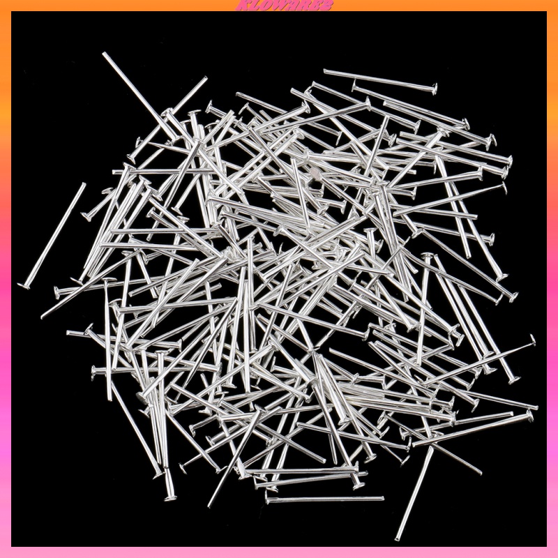 [KLOWARE2]200pcs 19mm Head Pins 1mm Head Jewellery Findings Craft Gold