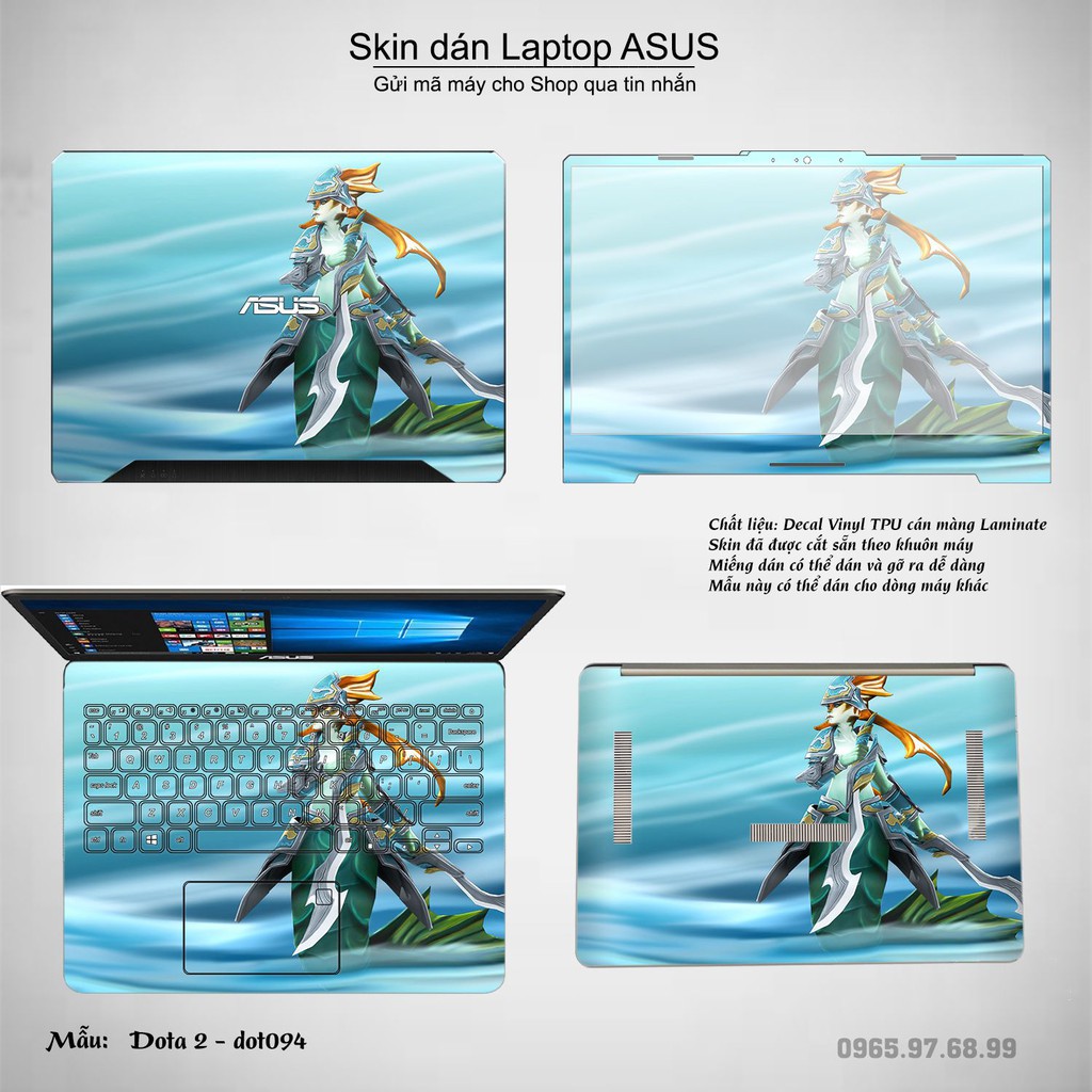 Skin dán Laptop Asus in hình Dota 2 _nhiều mẫu 16 (inbox mã máy cho Shop)