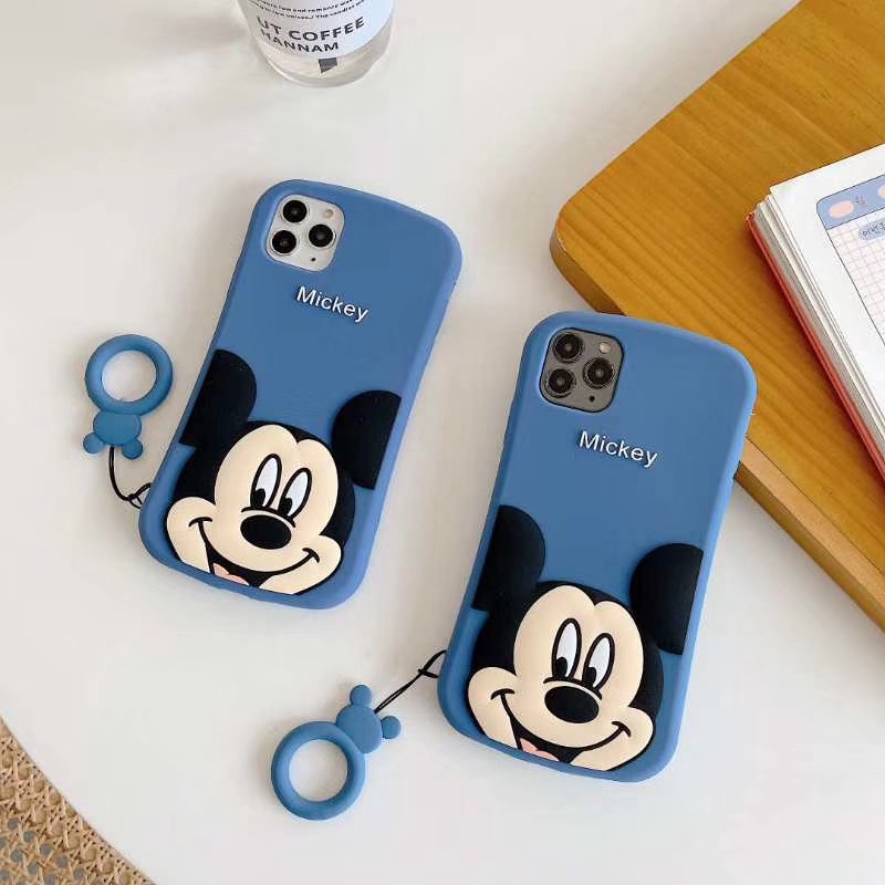 Ốp điện thoại chống sốc bằng silicone mềm hình Mickey cho IPHONE 4 4S 5 5S SE 6 6S 7 8 PLUS XR XS MAX 11 PRO MAX 3D