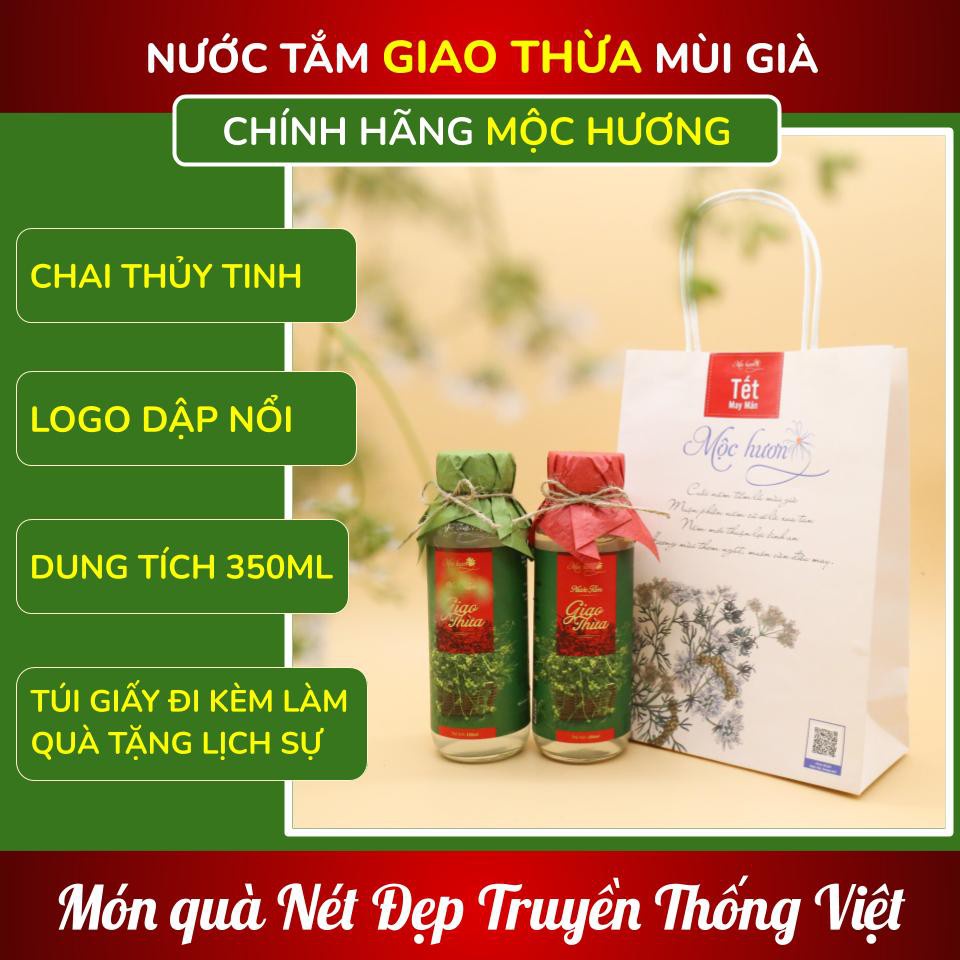 [Quà tết Nhâm Dần] Nước tắm Giao thừa MÙI GIÀ MỘC HƯƠNG [Gột bỏ xui xẻo, mang lại may mắn cho gia chủ]