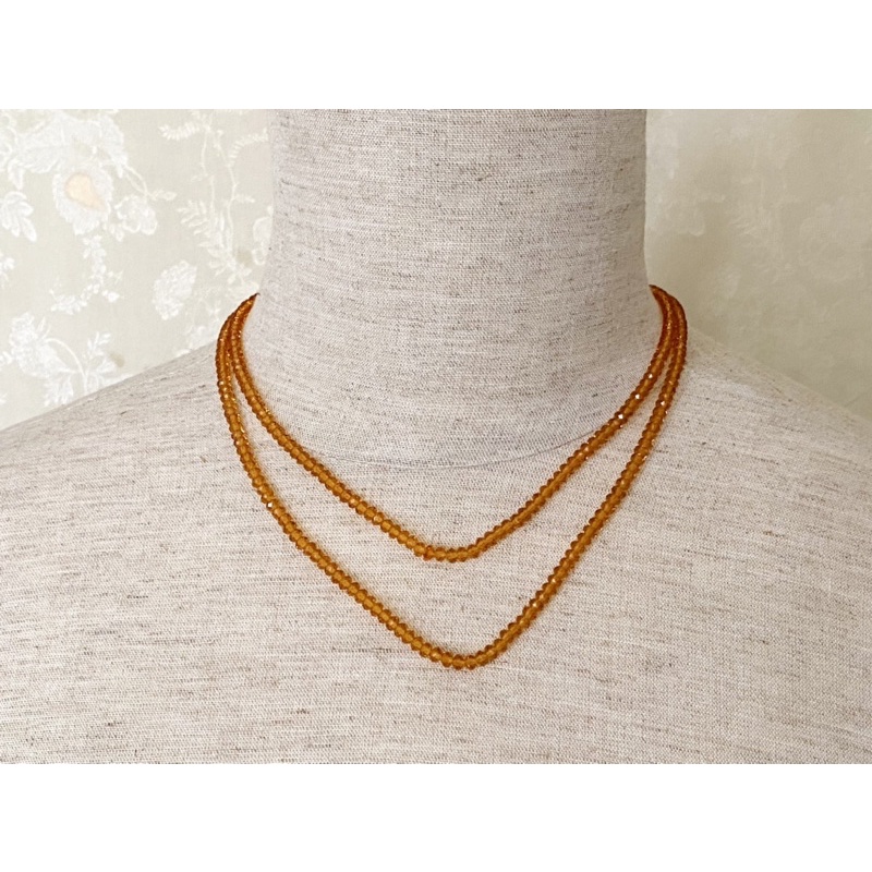 Vòng cổ pha lê Swarovski kiểu bánh cam đơn giản thanh lịch