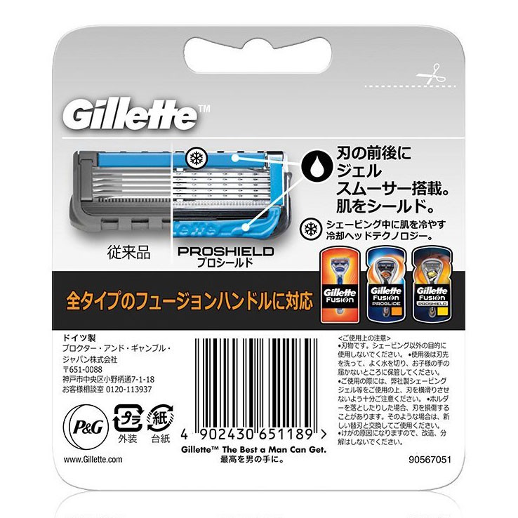 Lưỡi dao cạo râu Gillette Fusion 5+1 Proglide