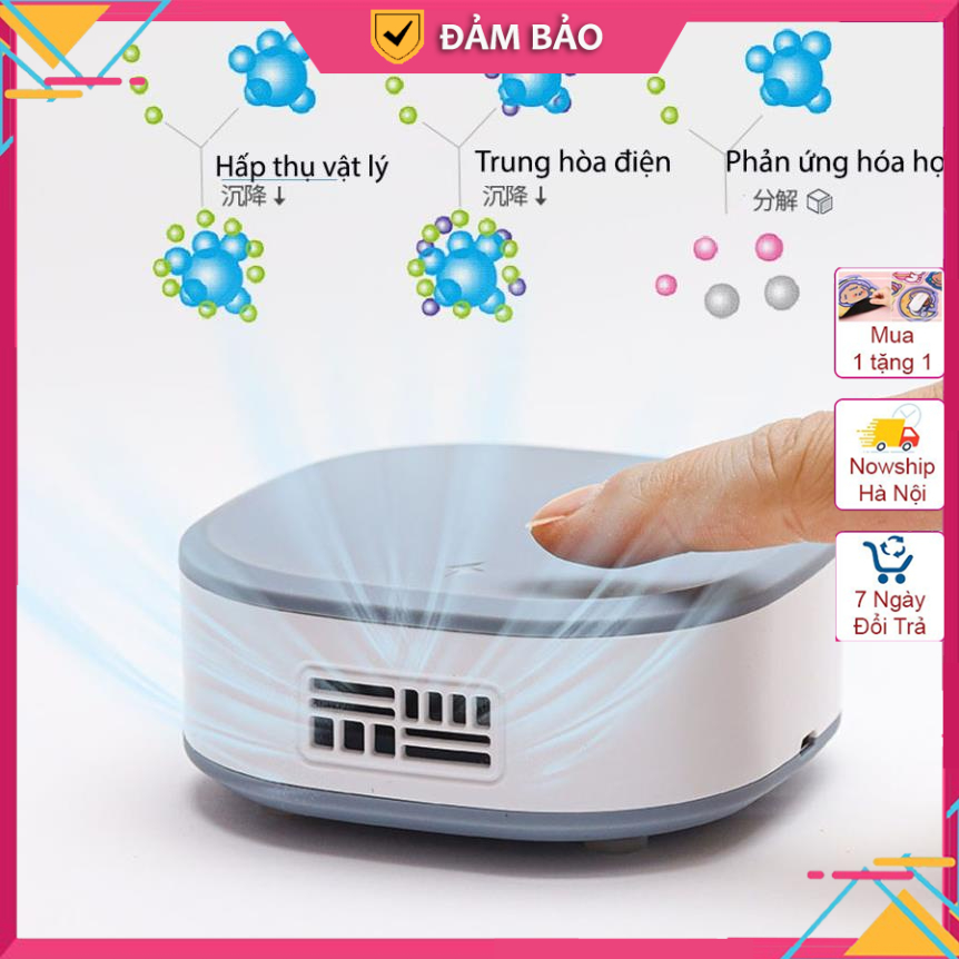 Máy lọc không khí ô tô bằng ion âm, máy lọc không khí gia đình giúp lọc bụi bản và khử mùi hiệu quả