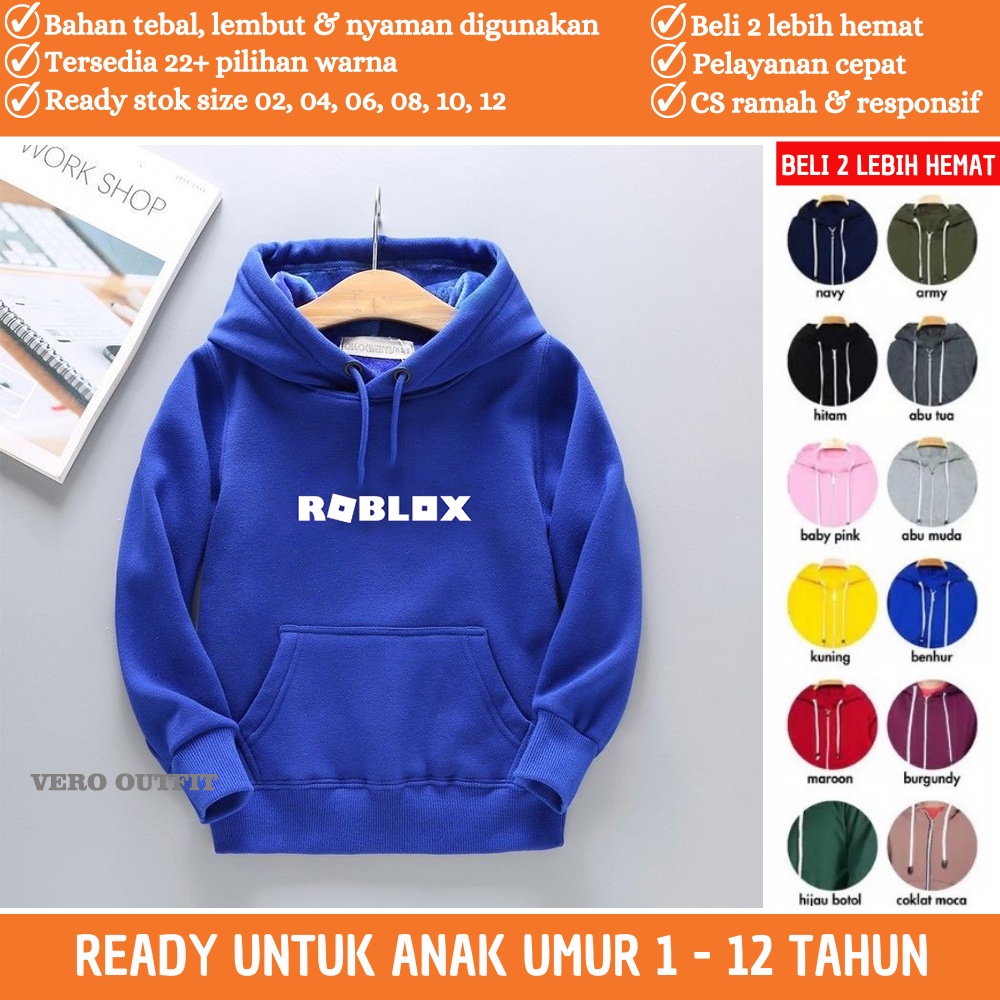 ROBLOX Áo Khoác Giữ Ấm Size M L XL XXL 2XL Dành Cho Bé Trai Và Bé Gái 9 10 11 12 Tuổi