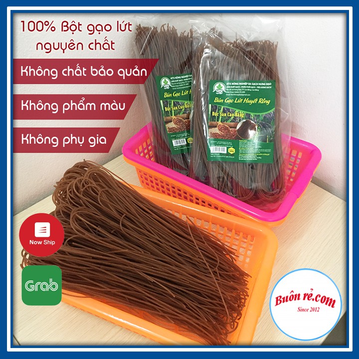 Bún gạo lứt huyết rồng (gói 500g) – Bún khô Cao Bằng – Nông sản sạch A Thái – Buôn Rẻ - 01211