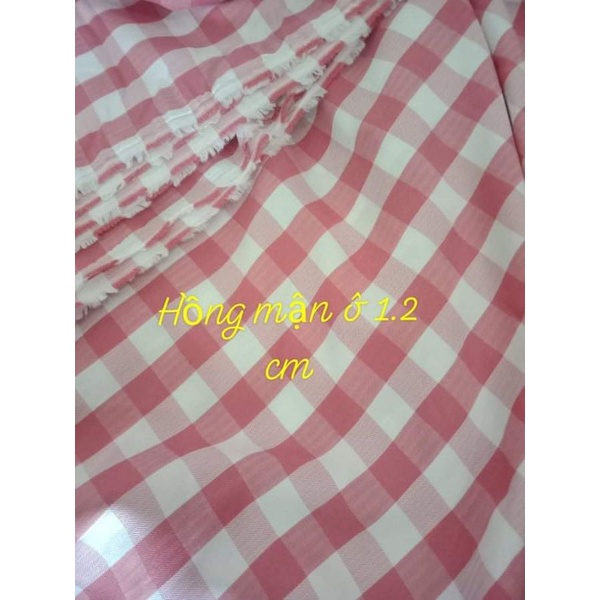 Vải kẻ Carô xương cá