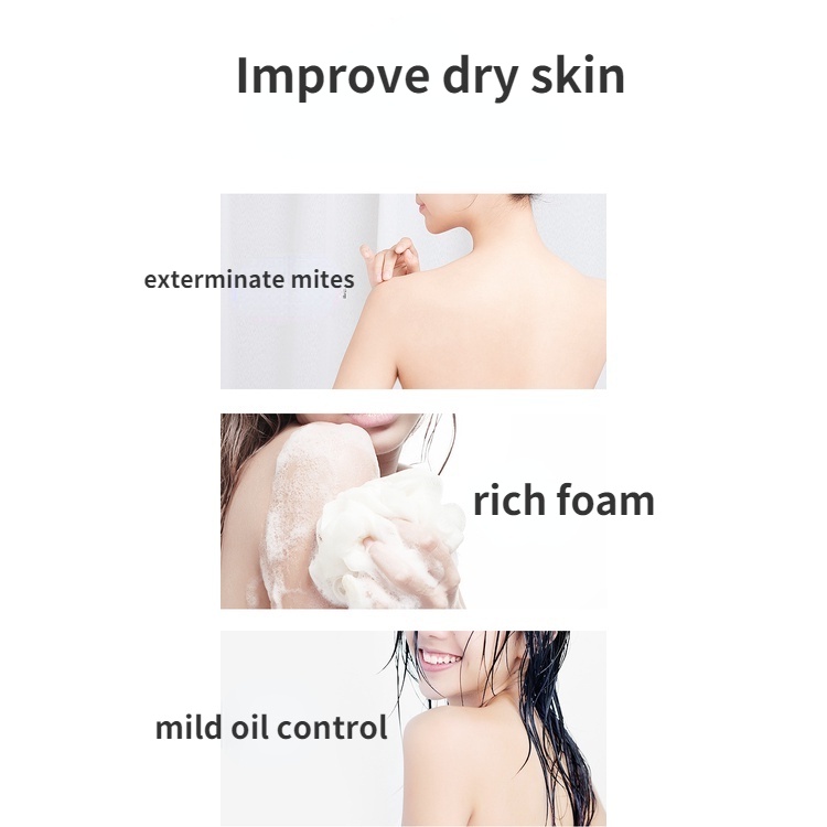 Gel Tắm Sủi Bọt Amino acid Hỗ trợ giảm mụn Chống Nhiễm Trùng Dành Cho Nam Và Nữ