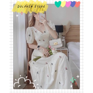 Bigsize đầm midi hoa nhí bigsize