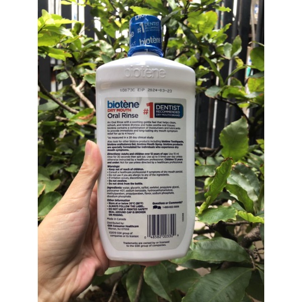 Nước súc miệng BIOTENE Dry Mouth giảm khô miệng 473ml - Date 11/2023