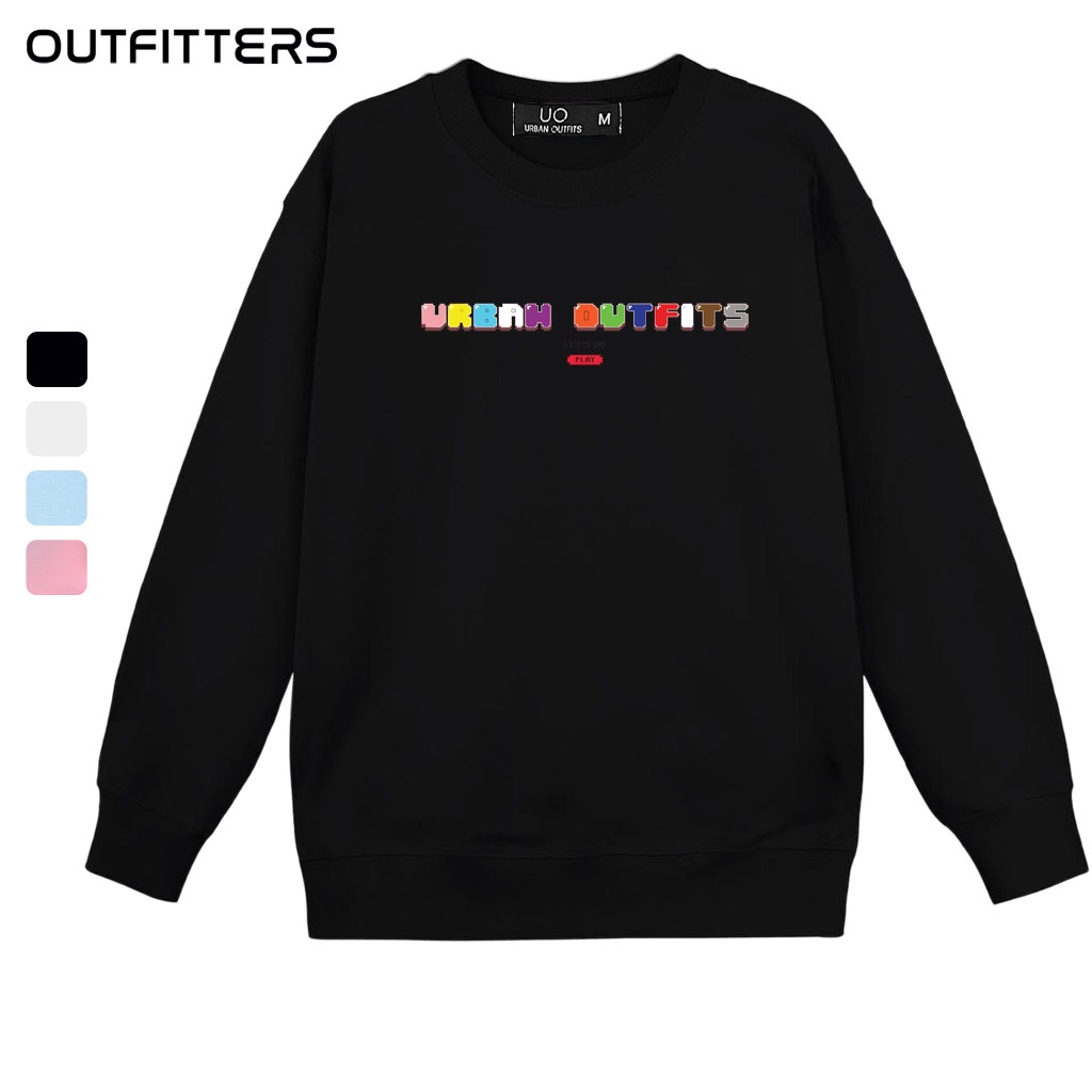 Áo Sweater Form Rộng Nữ Nam  Outfitters Kiểu Trơn SWO40 Thun Cotton Nỉ 4 Chiều Local Brand