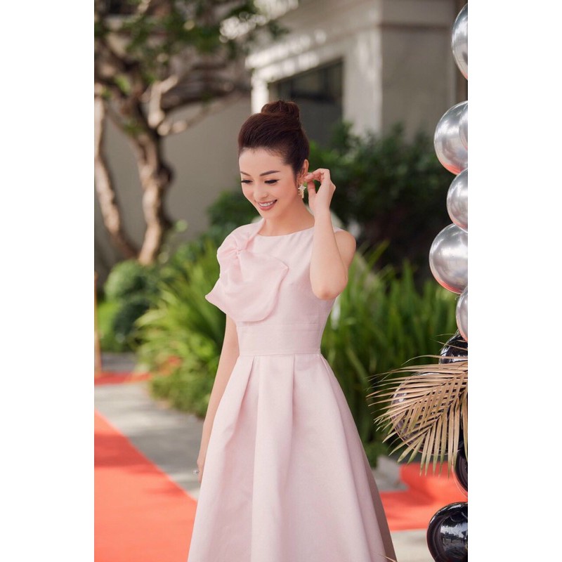 ĐẦM XOÈ XẾP LY KẾT NƠ XINH XẮN